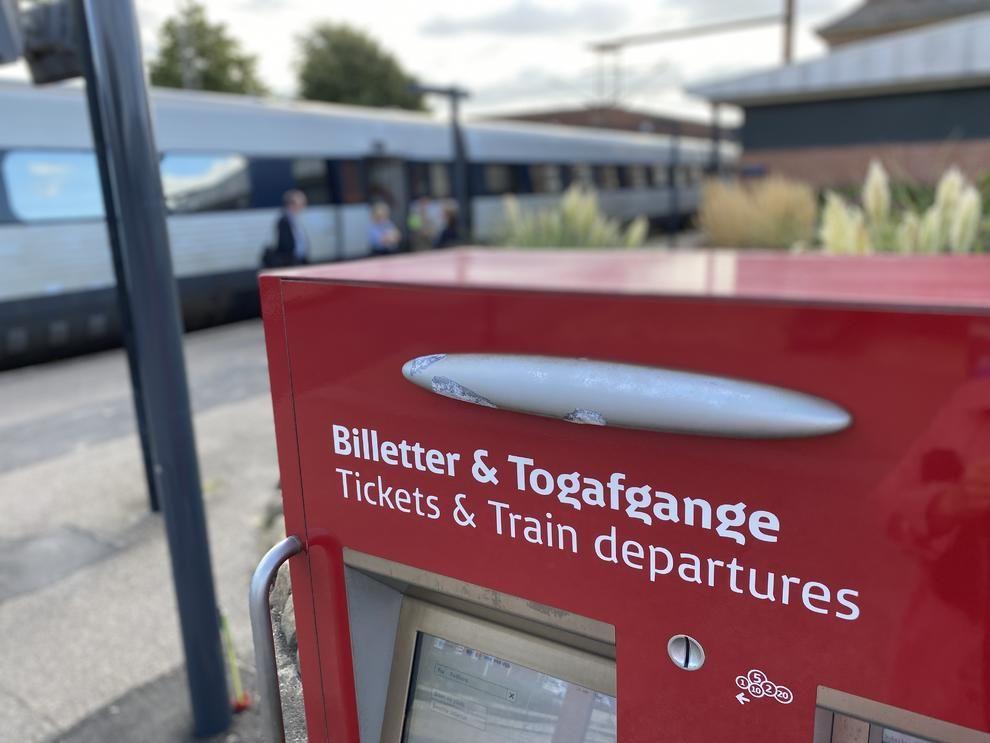 Una máquina expendedora de billetes de tren en Dinamarca. | Ingeborg Eliassen