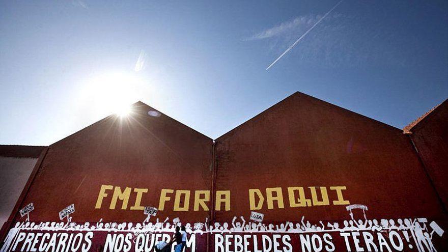 Una protesta contra el FMI en Portugal. NUNO FERREIRA SANTOS (PUBLICO)